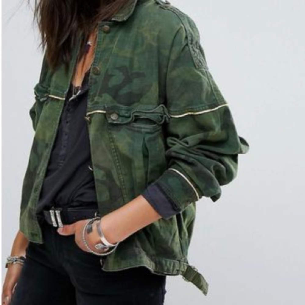 Free People Camo Jacket